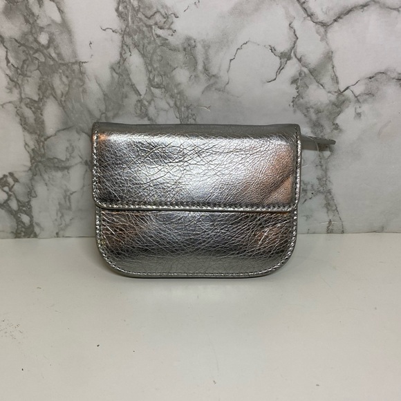 J. Crew Handbags - J. Crew Silver Coin Purse